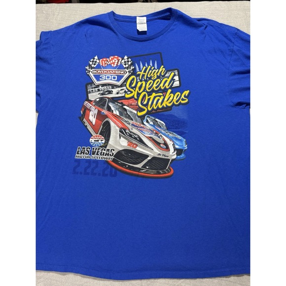 Delta Other - NASCAR Boyd Gaming‎ 300 Las Vegas Motor Speedway T-Shirt Men's Racing Tee 2xl